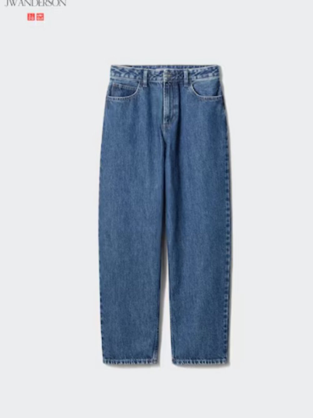 Uniqlo x JW Anderson Women's Dark Blue Relaxed Straight Jeans